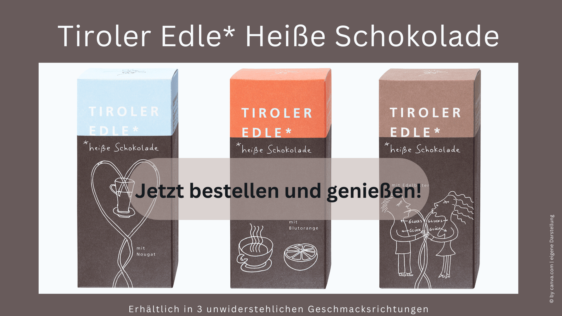 Heiße Schokolade Rezept mit Tiroler edle. Jetzt bestellen und genießen unter https://www.tiroleredle.at/shop/ 